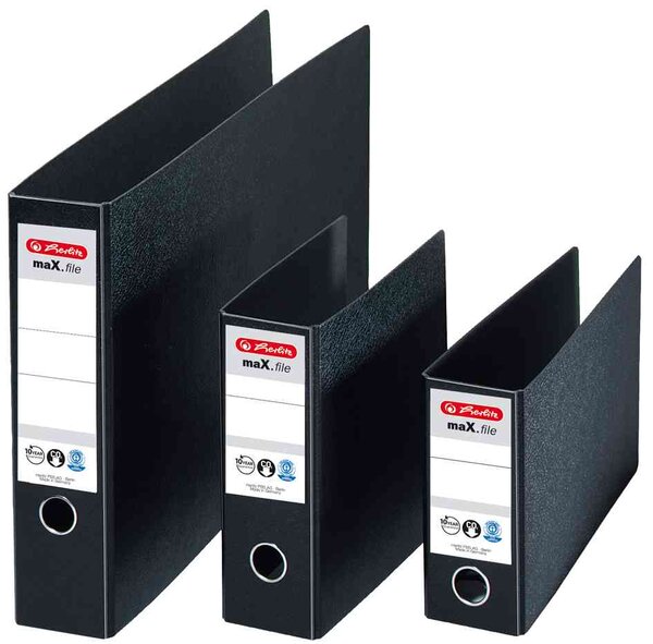 classeur en carton rigide maX.file  A5 à l'ita- HERLITZ