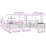 vidaXL Ensemble de canapés d'extérieur 4 Pièce Blanc et gris clair