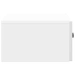 vidaXL Cabinet de chevet mural 2 Pièces Blanc brillant 49 x 34 5 x 20 cm