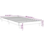 vidaXL Cadre de lit sans matelas blanc 90x200 cm bois d'ingénierie
