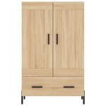 vidaXL Buffet haut chêne sonoma 69 5x31x115 cm bois d'ingénierie
