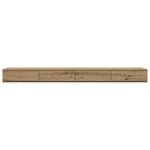 Tiroirs de lit vidaXL en chêne artisan - 180x36 5x16 5 cm en bois d'ingénierie