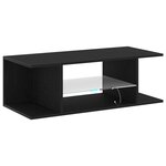 vidaXL Meuble TV Chêne noir 90 x 39 x 30 cm Bois d'ingénierie