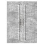 vidaXL Armoire Murale Gris béton 66 x 34 5 x 90 cm Bois d'ingénierie