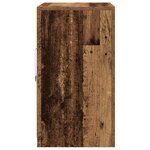 Buffet vidaXL avec lumières LED en vieux bois 60 5x37x67 cm