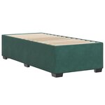 vidaXL Cadre de lit sans matelas vert foncé 80x200 cm velours