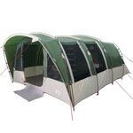 vidaXL Tente familiale tunnel 8 personnes vert imperméable