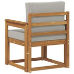vidaXL Canapé d’extérieur Bois d'acacia massif et polyester