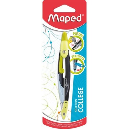 MAPED - COMPAS OPEN MINE, coloris unique VERT, en blister - E-COMMERCE