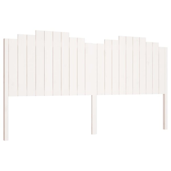 vidaXL Tête de lit Blanc 206x4x110 cm Bois massif de pin