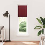 vidaXL Store plissé rouge bordeaux 55x200 cm largeur du tissu 54 4 cm
