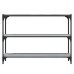 vidaXL Bibliothèque Sonoma gris 100x33x70 5 cm Bois d'ingénierie acier