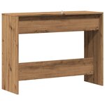 vidaXL Table console chêne artisanal 100x35x76 5 cm bois d'ingénierie