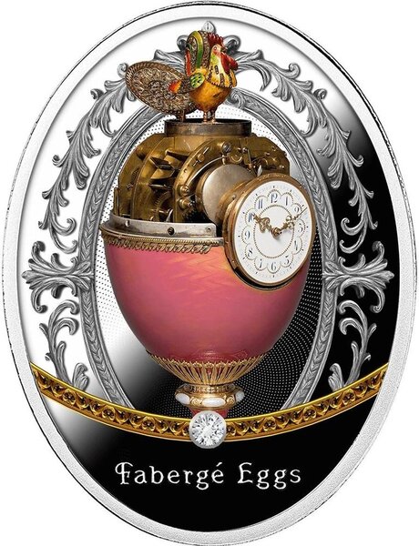 Monnaie ROTHSCHILD EGG Fabergé Eggs Argent 1$ Niue 2025 (PRÉCOMMANDE)