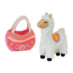 JEMINI Peluche Lama Dans Sac Pour Enfant - 24 cm