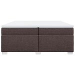 vidaXL Sommier à lattes de lit avec matelas Marron foncé 200x200 cm