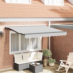 vidaXL Cadre de store électrique rétractable 3x2 m métal