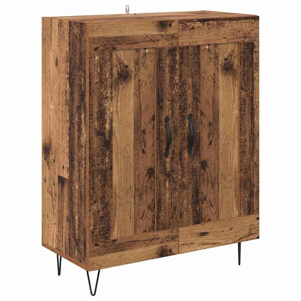 vidaXL Buffet Bois Ancien 69 5 x 34 x 90 cm Bois d'ingénierie et fer
