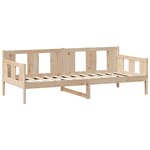 vidaXL Lit de jour avec tiroirs sans matelas 80x200 cm bois massif