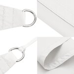 vidaXL Voile de parasol tissu oxford triangulaire 2 5x2 5x3 5 m blanc