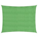 vidaXL Voile d'ombrage 160 g/m² Vert clair 6x7 m PEHD