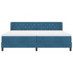 vidaXL Lit à ressorts avec matelas noir 100x200 cm en velours