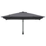 vidaXL Parasol de jardin Anthracite 248.5 x 247.5 x 160 cm tissu