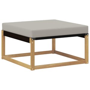 vidaXL Pouf d'Extérieur Bois d'Acacia Massif Blanc