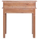 vidaXL Bureau d'écriture et tiroirs 90x50x101 cm bois massif d'acajou
