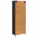 vidaXL Ensemble de Meubles 2 Pièces Noir Bois d'ingénierie