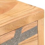 vidaXL Table console 90 x 30 x 75 cm Bois d'acacia massif