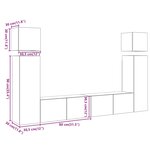 vidaXL Ensemble de meuble TV mural 8 Pièces vieux bois bois d'ingénierie