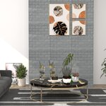Vidaxl papier peint 3d autoadhésif briques 20 pièces anthracite