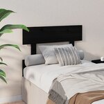 vidaXL Tête de lit Noir 93 5x3x81 cm Bois massif de pin