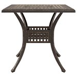 vidaXL Ensemble de tables de jardin 3 Pièces Bronze Aluminium coulé