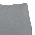 vidaXL Coussin de Dos Gris clair 45 x 20 x 35 cm tissu
