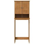 vidaXL Armoire de toilette VIGO marron miel 60 x 27 x 161 cm
