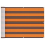 vidaXL Écran de balcon Orange et marron 75 x 200 cm
