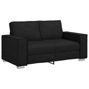 vidaXL Canapé Noir 160 x 80 x 84 cm tissu