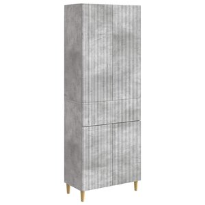 vidaXL Ensemble de Meubles 2 Pièces Gris béton 66 x 34 5 x 90 cm