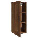 vidaXL Armoire suspendue Chêne marron 35x34x90 cm Bois d'ingénierie