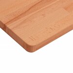 vidaXL Dessus de table 80x40x2 5 cm rectangulaire bois massif de hêtre