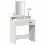 vidaXL Table de Toilette Blanc 79 x 41 x 140 cm Bois d'ingénierie
