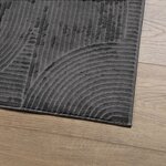 vidaXL Tapis IZA poils courts style scandinave anthracite 240x340 cm
