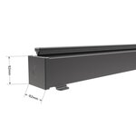 Paravent extérieur rétractable phoenix gris  400 x 160 cm