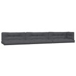 vidaXL Salon palette de jardin avec coussins 6Pièces bois d'acacia massif