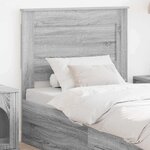 vidaXL Tête de lit Gris Sonoma 100 cm Bois d'ingénierie