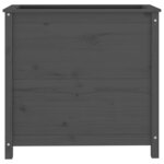 vidaXL Jardinière gris 82 5x40x78 cm bois massif de pin
