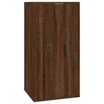 vidaXL Meuble TV mural Chêne marron 40x34 5x80 cm