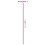 vidaXL Piquets pour plantes de jardin 30 Pièces vert 115 cm acier
